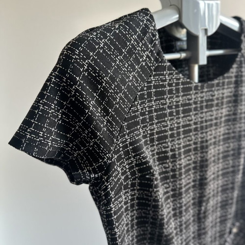 Papaya office dress size 10/M like new, black and white