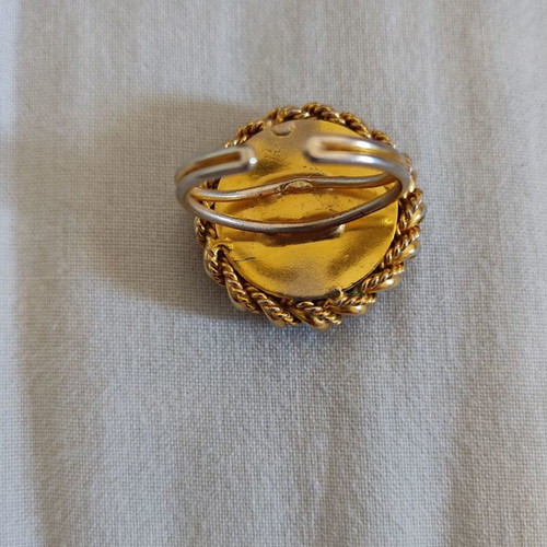 Vintage gold-plated ring used with adjustable size