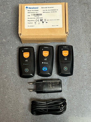 Newland BS8060-2T Socket Scanner wireless like new, set of 3 pieces