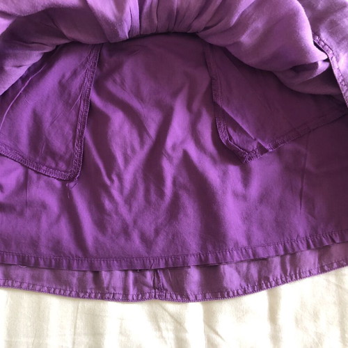 Zara purple short skirt like new with zipper, size S