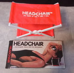 Headchair μαξιλαράκι παραλίας vintage καινούργιο, πορτοκαλί χρώμα δεκαετίας 1980-1990