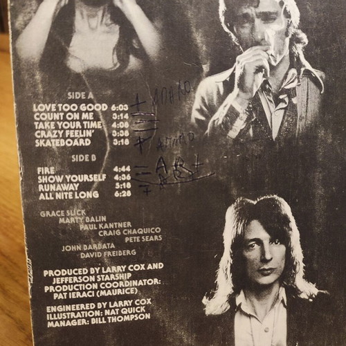 Jefferson Starship Earth vinyl used, rock
