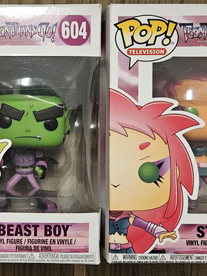 Teen Titans Go Funko Pops like new, bundle of 2 with boxes