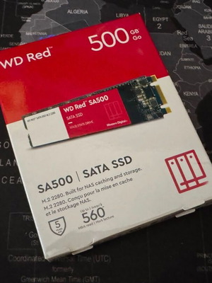 Western Digital Red M2 SSD 500GB new, SATA