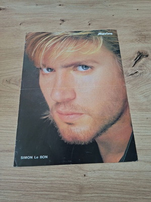 Αφίσα Sylvester Stallone Simon Le Bon μεταχειρισμένη από περιοδικό Μανίνα 90s