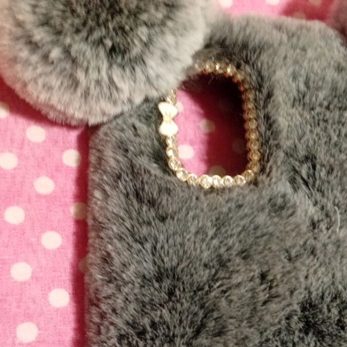 Fur teddy bear case for Samsung Galaxy A06 like new