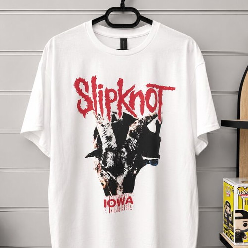 Slipknot cotton T-shirt, size Large, white