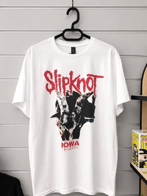 Slipknot cotton T-shirt, size Large, white