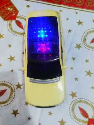 Toy car used with music and flashing lights