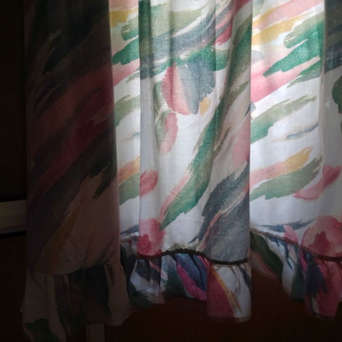 Fabric curtains used, pack of 2, size 1x1.30 each