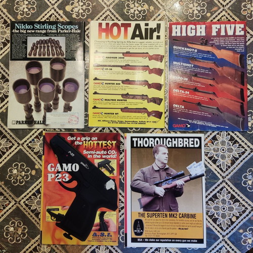 Airgun World magazine collection, 5 vintage issues 1985 & 2001
