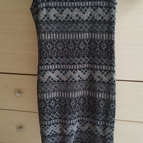 Lynne mini dress like new, size 42, black with white and pink gold details