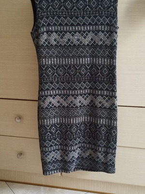 Lynne mini dress like new, size 42, black with white and pink gold details