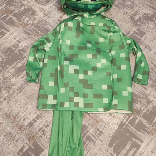 Minecraft Creeper costume for 8 years old like new