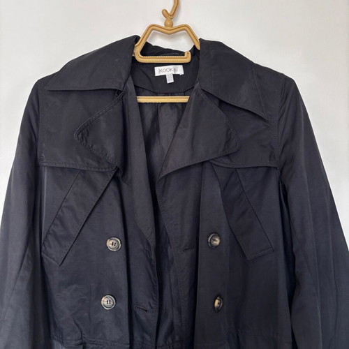 Kookaï Black Women's Trench Coat Like New Size M
