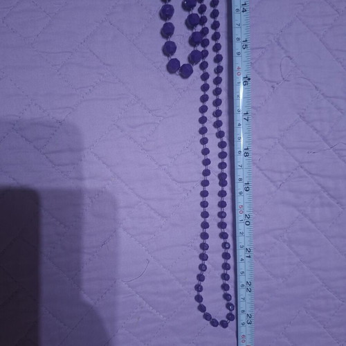 Necklaces pack of 4 used with black and purple beads, metal color