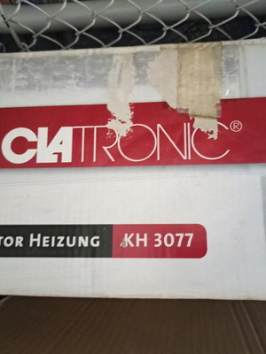 Clatronic KH3077 fan heater like new 2000w with 3 power settings