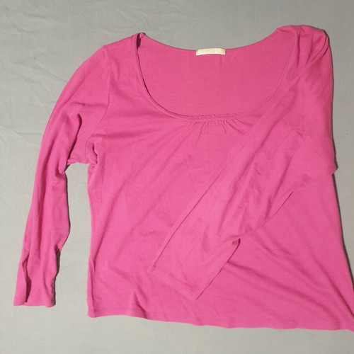 Marks & Spencer fuchsia cotton T-shirt XXL used, 3/4 sleeves