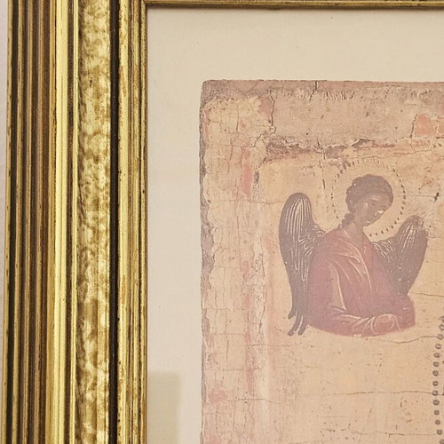 Virgin Hodegetria framed Byzantine icon reproduction like new