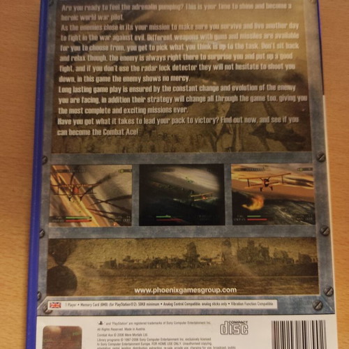 Combat Ace PlayStation 2 PAL exclusive like new and complete