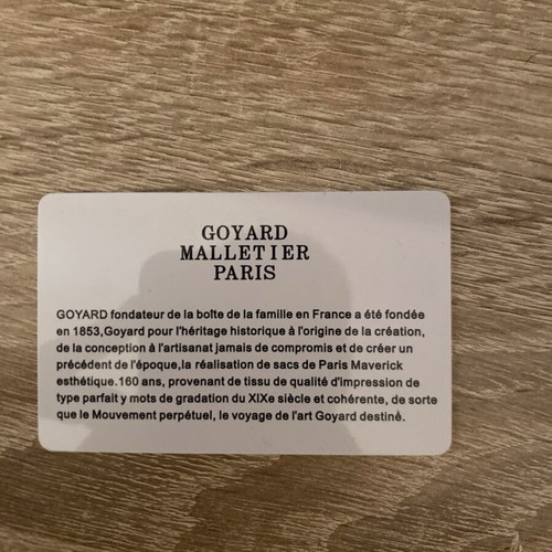Goyard wallet new, never used