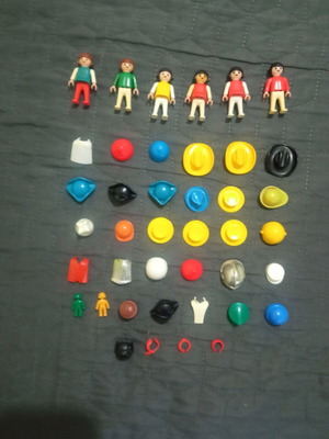 Playmobil φιγούρες δεκαετίας '80 και αξεσουάρ θησαυρού