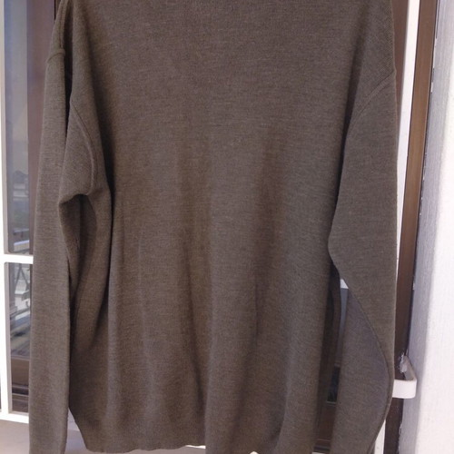 Courezee men's wool sweater French like new, size XL brown