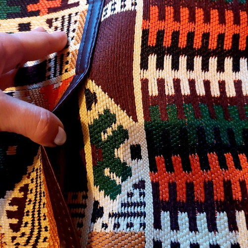 Handmade bag new with leather details