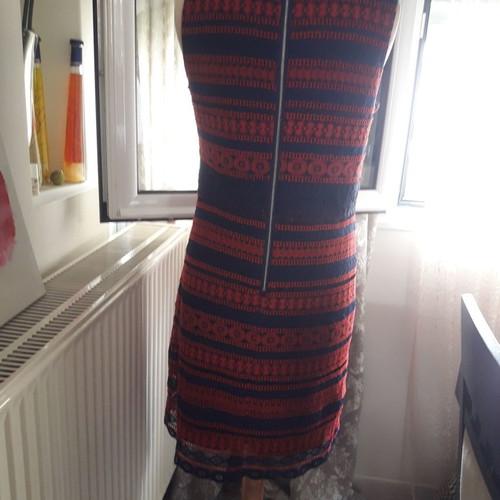 Jus d'orange dress new, size L, crochet knit
