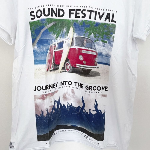 Deeluxe T-shirt short sleeve Medium like new, white