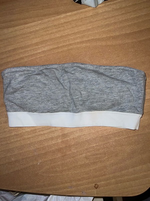 Bustier gray-white with padding and elastic like new, unworn