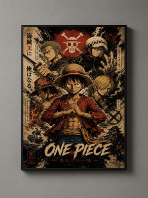 One Piece framed poster 30x40cm new