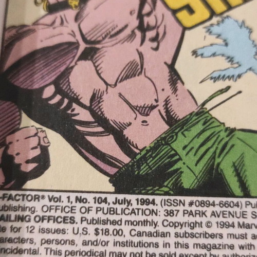 X Factor The Evil Within Marvel Comics 104 used, English
