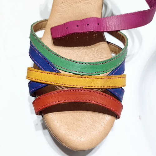 Luxdive women's leather sandals like new, colorful, sizes 37-38