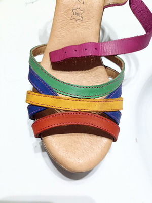 Luxdive women's leather sandals like new, colorful, sizes 37-38