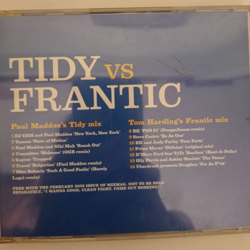 TIDY vs FRANTIC CD like new