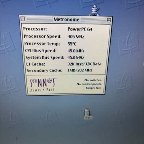Apple Power Macintosh 9600/300 used with Sonnet Cresendo G4/400 accelerator