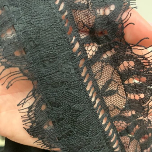 Bill Cost black fitted dress with lace back opening like new