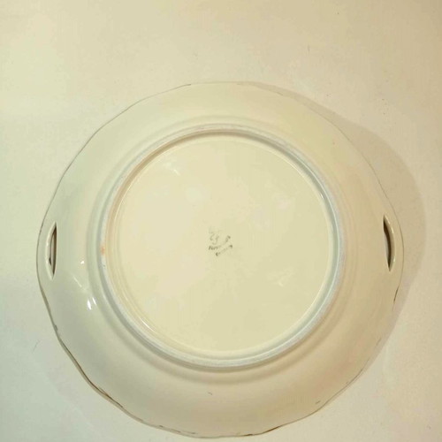 Furstenberg Germany plate with handles and floral design