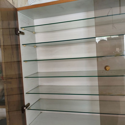 Professional Shelf Display 100x195 cm used, wooden with drawers