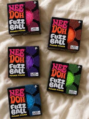 Nee Doh Fuzz Ball squishy toy, random color, 1 piece