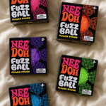 Nee Doh Fuzz Ball squishy toy, random color, 1 piece