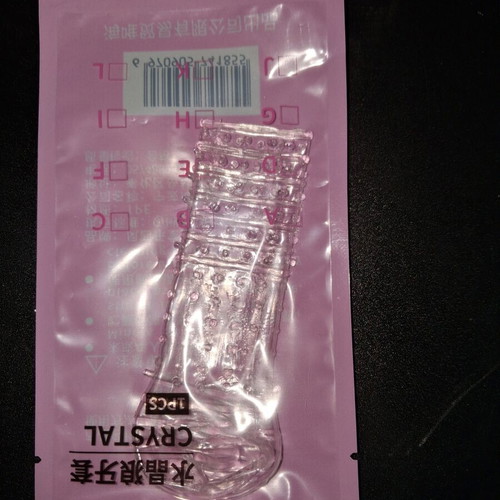 Penis sleeve with ridges and dots new