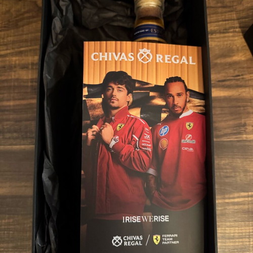 Chivas Regal 18 Years Old new, collectible whisky with Ferrari card