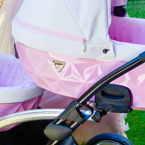 Junama Duo Pink twin stroller like new