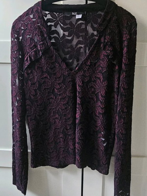 ΑLE πλεκτό καινούργιο, see through, μωβ, μέγεθος L