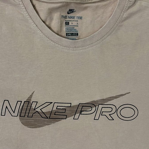 Nike Pro Dri-Fit T-Shirt, beige, size L