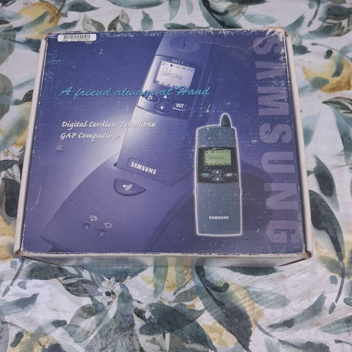 Samsung sp-r6000 cordless phone used, blue
