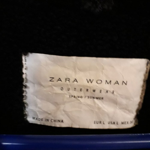 Zara coat used, black suede, size L