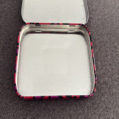Metal box from napkin design